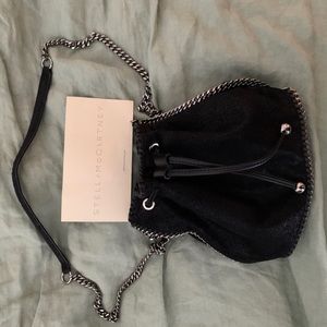 Stella McCartney black bucket bag